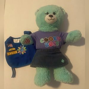 Build A Bear Girl Scout Thin Mint Teddy Bear Plush Stuffed Animal 16" W/Clothes